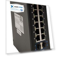 Коммутатор NIKOMAX GL-SW-G311-24PST-I L3, индустриальный на DIN рейку, 12x10/100/1000Mbps (1-8 PoE af/at), 8x1000mbs SFP, 4x10Gbps SFP+, Консольный RJ