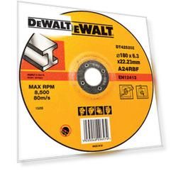Круг обдирочный по металлу DEWALT DT42520Z, INDUSTRIAL, 180 x 22.2 x 6.3 мм