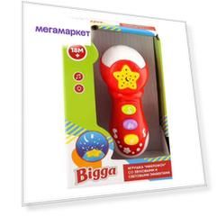Микрофон со звуковыми и световыми эффектами Bigga в ассортименте