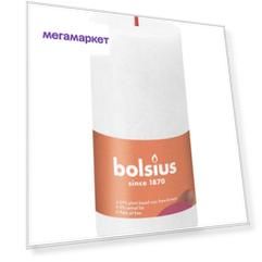 Свеча BOLSIUS Рустик 100 х 50 SHINE, Облачный белый