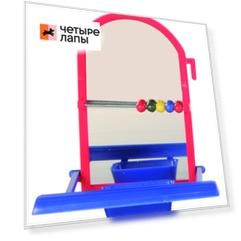 Trixie Игрушка для птиц Зеркало с жёрдочкой9см