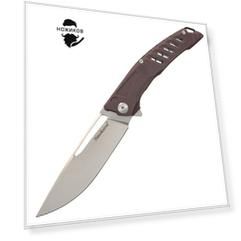 Складной нож Nimo Knives Brown, сталь D2, G10