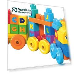 Конструктор Mega Bloks Поезд Алфавит FWK22