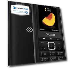 Мобильный телефон Digma LINX B241 LT2073PM 32Mb 2Sim 2.44" 240x320 0.08Mpix GSM900/1800 FM microSD черный 1497193