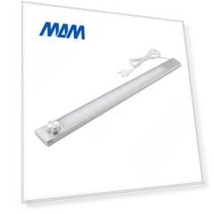FULLY Светодиодный светильник с кнопочным выключателем, серебро, 220V, 600мм, с изменением цветовой температуры 3000-6500К, 8W (FU220-600MS-MCR-CCT8)