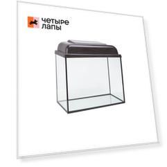 Голд Фиш Прямоугольный аквариум (20 л, 36х19х31,7 см) с крышкой, венге