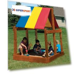 Песочница с тентом Rainbow Play Sistems Deluxe Sandbox RYB
