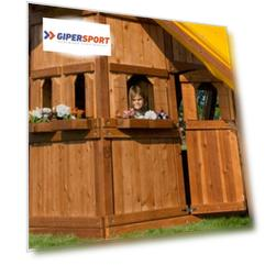 Закрытый нижний домик Rainbow Play Sistems Clubhouse Lower-Level Playhouse