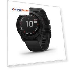 Часы Garmin FENIX 6X Pro черный с черным ремешком