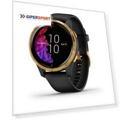 Смарт-часы с GPS Garmin VENU черные с золотистым безелем