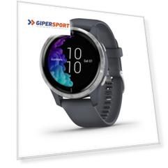 Смарт-часы с GPS Garmin VENU синий гранит с серебристым безелем