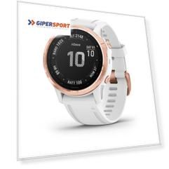 Часы Garmin FENIX 6S Pro розовое золото с белым ремешком