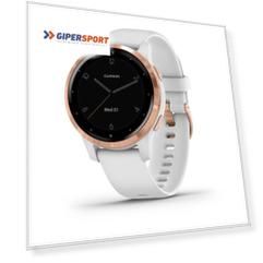 Смарт-часы с GPS Garmin VIVOACTIVE 4S белые с золотистым безелем
