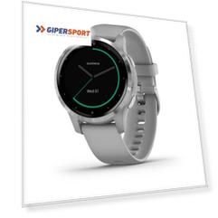 Смарт-часы с GPS Garmin VIVOACTIVE 4S серые с серебристым безелем