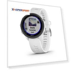 Смарт-часы с GPS Garmin FORERUNNER 245 Music белый с белым ремешком