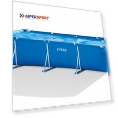 Бассейн каркасный INTEX RECTANGULAR FRAME POOL SET 450х220х84см 28274NP