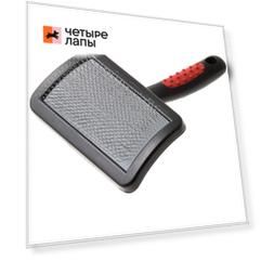 Pet Line Пуходерка пластиковая с каплей средняя
