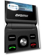 Мобильный телефон Digma VOX FS240 VT2074MM black 32Mb 2Sim 2.44" 240x320 0.08Mpix GSM900/1800 FM черный 1497204