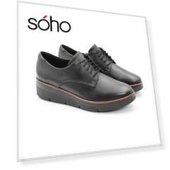 Женские дерби Clarks, черные