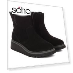 Женские полусапоги Clarks, черные