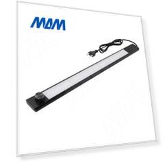 FULLY Светодиодный светильник с кнопочным выключателем, черный, 220V, 600мм, с изменением цветовой температуры 3000-6500К, 8W (FU220-600MS-BL-CCT8)
