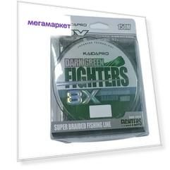 Леска плетеная Kaida Dark Green Fighter 8X 0,18 мм, 150 м, 19,08 кг, dark green