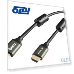 Кабель HDMI 3м Бюрократ BHP-HDMI-2.1-3G круглый черный