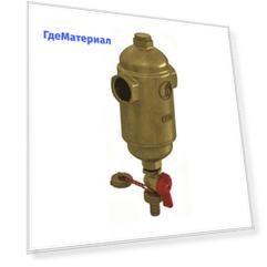 Дешламатор магнитный T-образный латунь Ду 32 Ру10 G1 1/4" ВР R146D Giacomini R146DY016