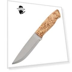 Нож Enzo Brisa Trapper 95 Stabilized Curly Birch, сталь	O1