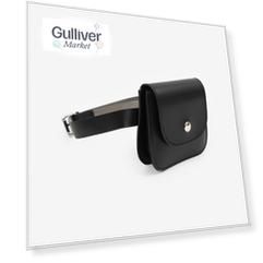 Поясная сумка из искусственной кожи черная Gulliver