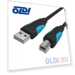 Кабель USB 2.0 AM-BM 1.0м черный