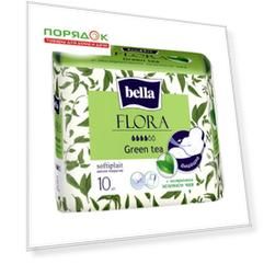 Прокладки женские Bella, Green Tea, 10 шт, с экстрактом зеленого чая, BE-012-RW10-098