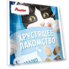 Хрустящее лакомство для взрослых кошек Felix с молоком, 60 г