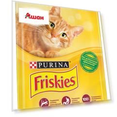 Сухой корм для кошек Friskies с мясом курицей и полезными овощами, 2 кг