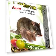 Корм для грызунов «Любимчик» зерносмесь с фруктами, 400 г