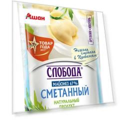 Майонез «Слобода» сметанный 67%, 400 мл