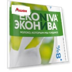 Йогурт питьевой EkoNiva Fitness Line натуральный 2,8%, 300 г