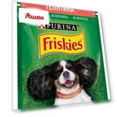 Корм для собак Friskies кусочки с телятиной в подливе, 85 г