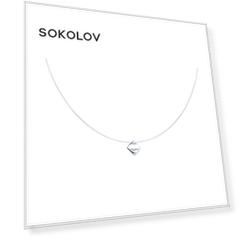 Колье SOKOLOV из серебра с бриллиантом
