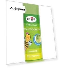 Клей-карандаш Пчелка, 22 гр., прозрачный