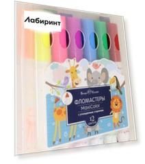 Фломастеры MaxiColor, утолщенные, 12 цветов