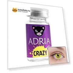 Контактные линзы цветные Adria Crazy (vial) НДС R 8,6 D -0,00 1 шт SMILEY (Смайлик)