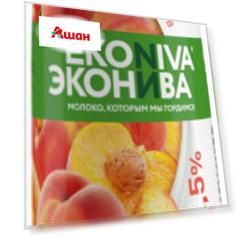 Йогурт питьевой EkoNiva Fitness Line персик 2,5%, 300 г