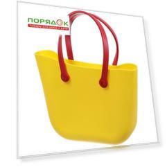 Сумка пляжная 45х29х11 см, силикон, желтая, Y9-284