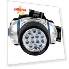 Фонарь портативный Camelion LED5313-19F4 металлик