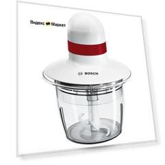 Измельчитель BOSCH MMRP1000 RU, 400 Вт, белый/красный