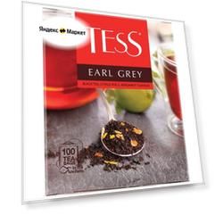 Чай черный Earl Grey в пакетиках, 100 шт.