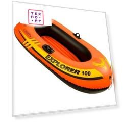 Надувная лодка Intex Explorer 100 (до 55кг) 147x84x36 см 58329