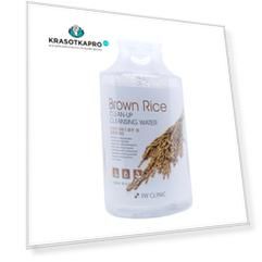 3W Clinic, Очищающая вода Brown Rice, 500 мл