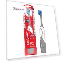 Щетка зубная электрическая COLGATE OPTIC WHITE отбеливающая средняя
